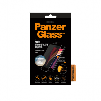 PanzerGlass | Apple | iPhone 6/6s/7/8/SE (2020) | Hybrid glass | Black | Anti-glare coating; Blue light reduction | Privacy filter