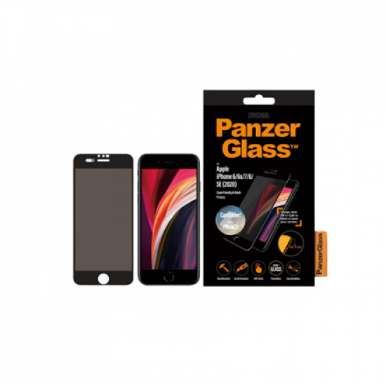 PanzerGlass | Apple | iPhone 6/6s/7/8/SE (2020) | Hybrid glass | Black | Anti-glare coating; Blue light reduction | Privacy filter