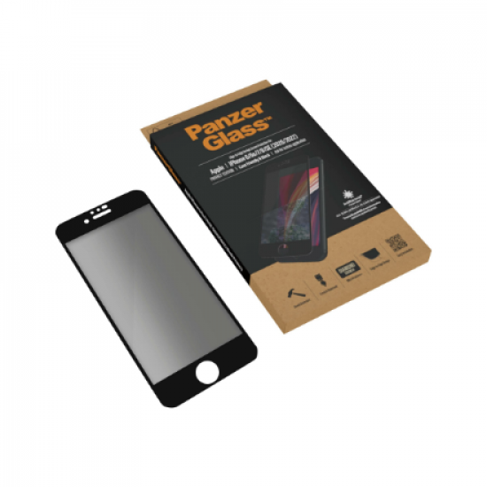 PanzerGlass | Apple | iPhone 6/6s/7/8/SE (2020) | Hybrid glass | Black | Anti-glare coating; Blue light reduction | Privacy filter
