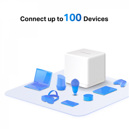 AC1300 Whole Home Mesh Wi-Fi System | Halo H30G (3-Pack) | 802.11ac | 400+867 Mbit/s | Ethernet LAN (RJ-45) ports 2 | Mesh Support Yes | MU-MiMO Yes | No mobile broadband