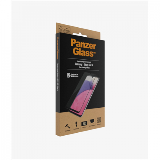PanzerGlass | Screen protector | Samsung | Galaxy A33 | Glass | Black | Case Friendly