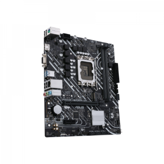 Asus | PRIME H610M-K D4 | Processor family Intel | Processor socket  LGA1700 | DDR4 DIMM | Memory slots 2 | Supported hard disk drive interfaces SATA, M.2 | Number of SATA connectors 4 | Chipset Intel H610 | mATX
