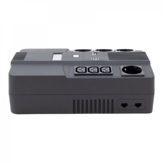 Digitus | All-in-One UPS | All-in-One UPS, 600VA/360W, LED 12V/7Ah x1, 4x CEE 7/7,3x IEC C13, USB, RJ45 | 600 VA | 360 W