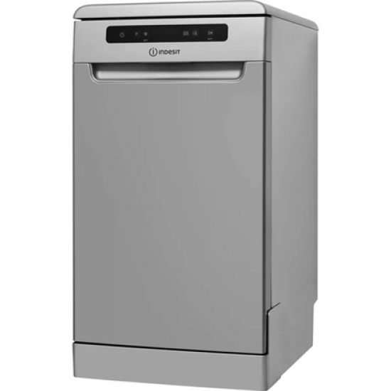 INDESIT Dishwasher | DSFO 3T224 C S | Free standing | Width 45 cm | Number of place settings 10 | Number of programs 9 | Energy efficiency class E | Display | Silver