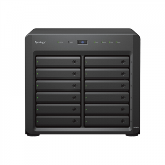 Synology | Tower NAS | DS2422+ | Up to 12 HDD/SSD Hot-Swap | AMD Ryzen | Ryzen V1500B Quad Core | Processor frequency 2.2 GHz | 4 GB | DDR4