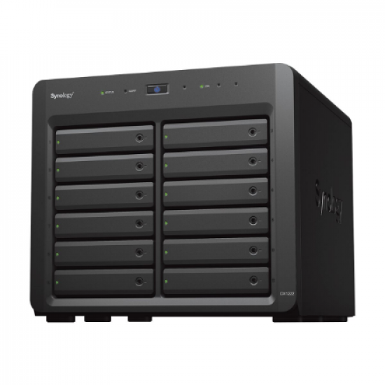 Synology | Tower NAS Expansion Unit | DX1222 | Up to 12 HDD/SSD Hot-Swap (drives not included) | AC 100-240V, 50/60 Hz