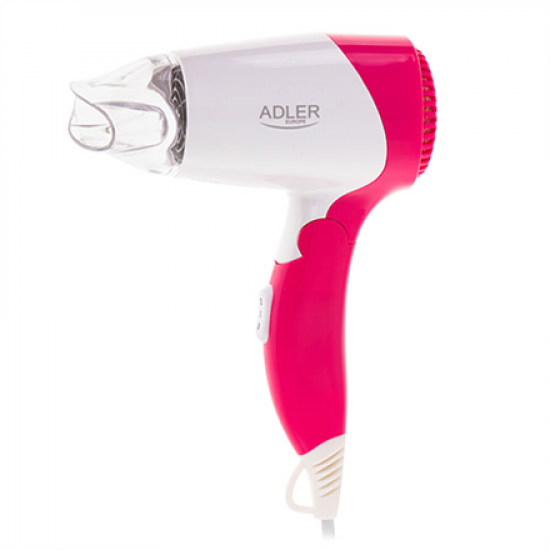 Adler | Hair Dryer | AD 2259 | 1200 W | Number of temperature settings 2 | White/Pink