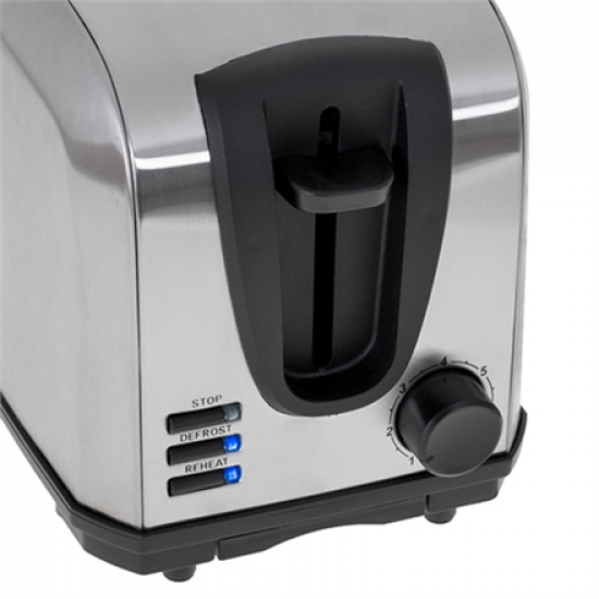 Adler | Toaster | AD 3222 | Power 700 W | Number of slots 2 | Housing material Stainless steel | Silver