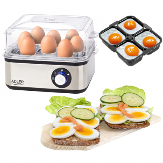 Adler | Egg boiler | AD 4486 | Stainless steel | 800 W