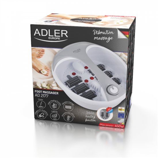 Adler | Foot massager | AD 2177 | Warranty 24 month(s) | 450 W | White/Silver