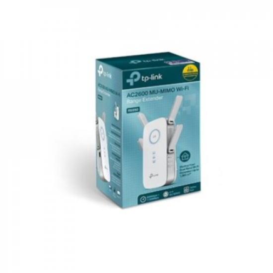 TP-LINK | AC2600 Wi-Fi Range Extender | RE650 | 802.11ac | 2.4GHz/5GHz | 800+1733 Mbit/s | 10/100/1000 Mbit/s | Ethernet LAN (RJ-45) ports 1 | MU-MiMO Yes | no PoE | Antenna type 4xExternal | No