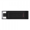 Kingston | USB Flash Drive | DataTraveler 70 | 128 GB | USB 3.2 Gen 1 Type-C | Black