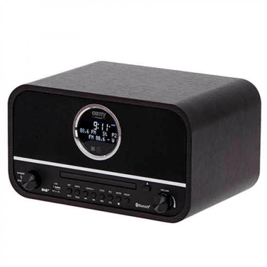 Camry | Retro Radio | CR 1182 | AUX in | Black