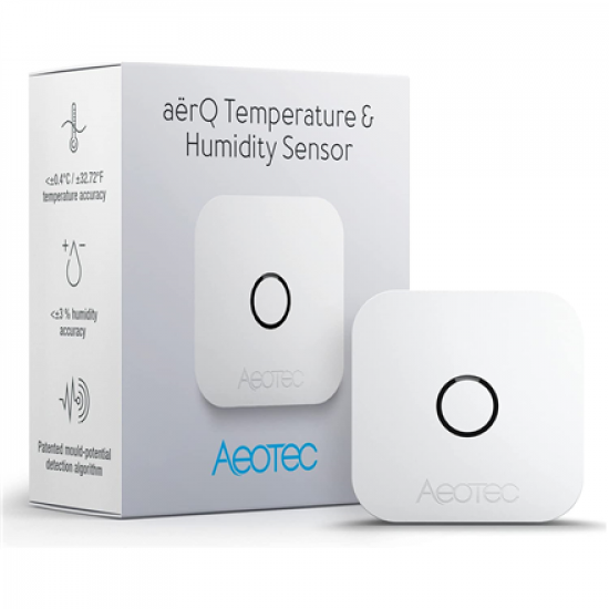 Aeotec aërQ Temperature & Humidity Sensor, Z-Wave Plus | AEOTEC | Temperature and  Humidity Sensor | aërQ