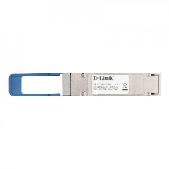 D-Link | Multi-mode Transceiver | DEM-Q2810Q-LR4 | QSFP28 Connector | 100000 Mbit/s | Wavelength 1295.56 nm; 1300.05 nm; 1304.58 nm; 1309.14 nm | Maximum transfer distance 10000 m