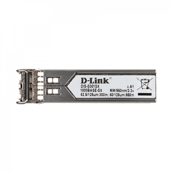 D-Link | Multi-mode Transceiver | DIS-S301SX | Duplex LC Connector | Wavelength 850 nm | Maximum transfer distance 550 m