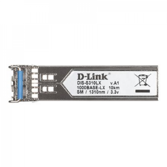 D-Link | Single-mode Transceiver | DIS-S310LX | 9/125 SMF (Single-Mode Fiber) | Duplex LC Connector | 1250 Mbit/s | Wavelength 1310 nm | Maximum transfer distance 10000 m
