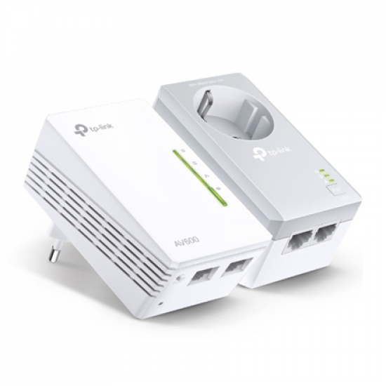 TP-LINK | AV600 Powerline Wi-Fi Kit | TL-WPA4226 KIT | 10/100 Mbit/s | Ethernet LAN (RJ-45) ports 4 | 802.11n | Wi-Fi data rate (max) 300 Mbit/s | Data transfer rate (max) 600 Mbit/s | Extra socket