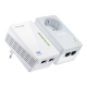 TP-LINK | AV600 Powerline Wi-Fi Kit | TL-WPA4226 KIT | 10/100 Mbit/s | Ethernet LAN (RJ-45) ports 4 | 802.11n | Wi-Fi data rate (max) 300 Mbit/s | Data transfer rate (max) 600 Mbit/s | Extra socket