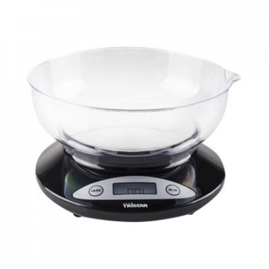 Tristar | Kitchen scale | KW-2430 | Maximum weight (capacity) 2 kg | Graduation 1 g | Display type LCD | Black