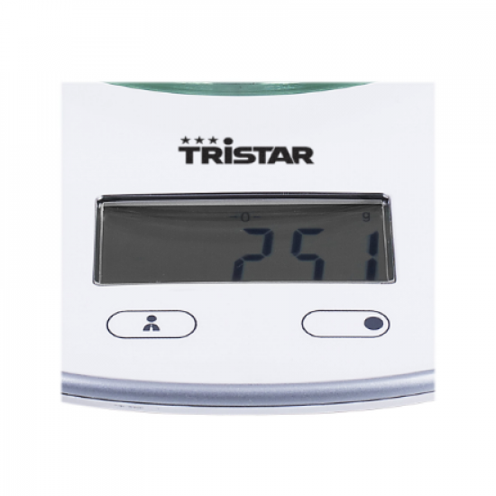 Tristar KW-2445 Kitchen scale, White | Tristar | Kitchen scales | KW-2445 | Maximum weight (capacity) 5 kg | Graduation 1 g | Display type LCD | White