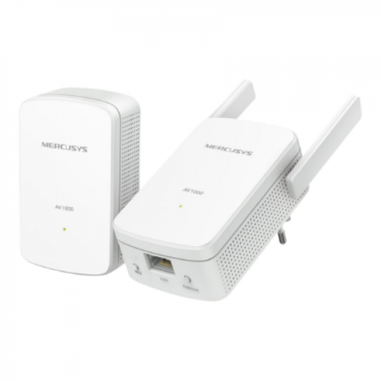 Mercusys | AV1000 Gigabit Powerline Wi-Fi Kit | MP510 KIT | 1000 Mbit/s | Ethernet LAN (RJ-45) ports 1 | 802.11n