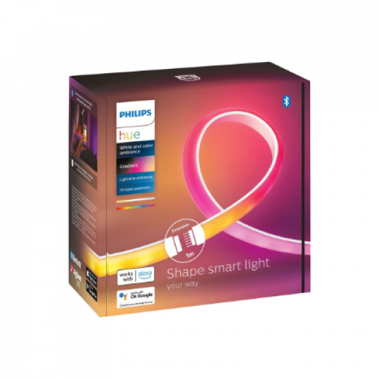 Philips Hue | Lightstrip Extension | Hue Gradient Lightstrip 1m Extension | White and colored light