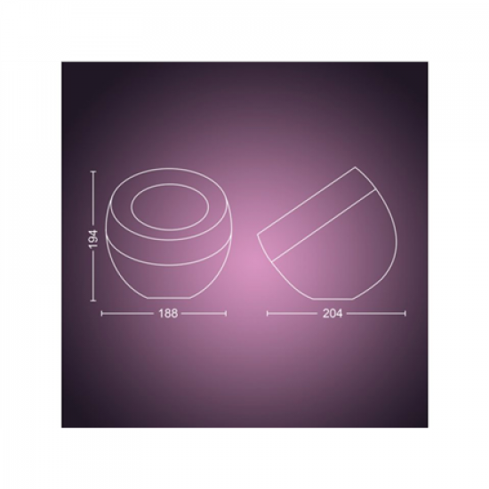 Philips Hue | Hue Iris Portable Lamp, Silver Special Edition | Silver | Portable lamp