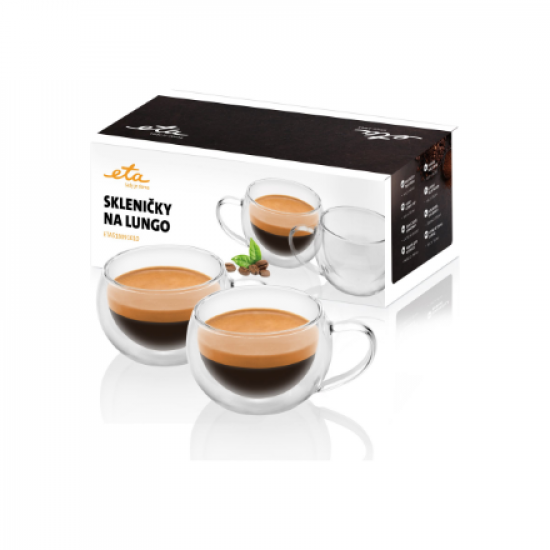 ETA | Lungo cups | ETA518091010 | For coffee | 2 pc(s) | Dishwasher proof | Glass