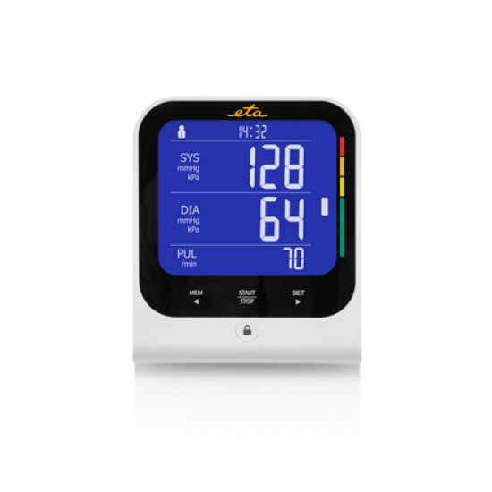 ETA | Smart Blood pressure monitor | ETA429790000 | Memory function | Number of users 2 user(s) | Auto power off | 4 | Upper Arm
