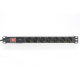 Digitus | 1U Aluminum PDU, rackmountable, 7x safety outlet 16A Plug, 250VAC 50/60Hz, switch, surge protection | DN-95407