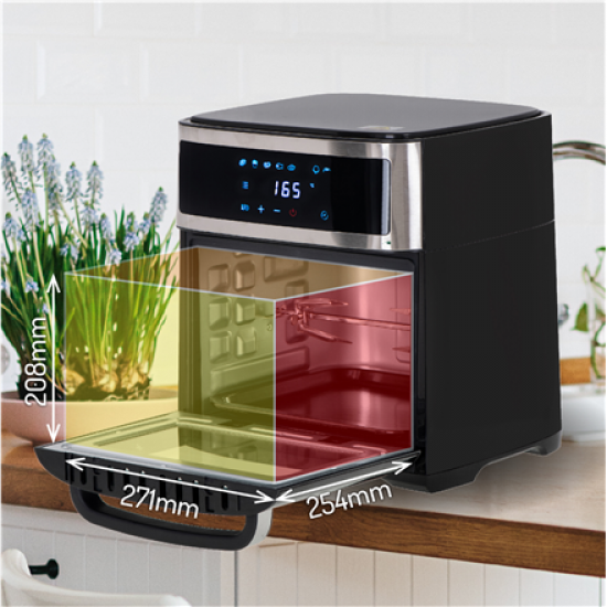 Adler | Airfryer Oven | AD 6309 | Power 1700 W | Capacity 13 L | Stainless steel/Black