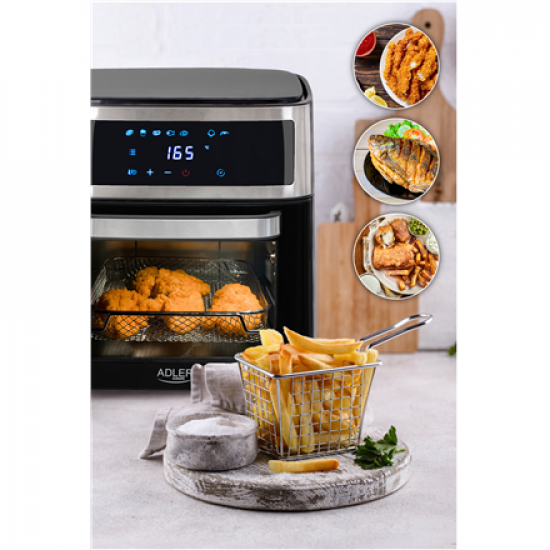 Adler | Airfryer Oven | AD 6309 | Power 1700 W | Capacity 13 L | Stainless steel/Black