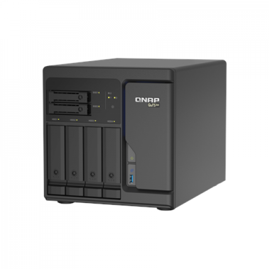 QNAP | 6-Bay QuTS hero NAS | TS-H686-D1602-8G | Up to 6 HDD/SSD Hot-Swap | Intel Xeon | Xeon D-1602 Dual-Core | Processor frequency 2.5 GHz | 8 GB | DDR4