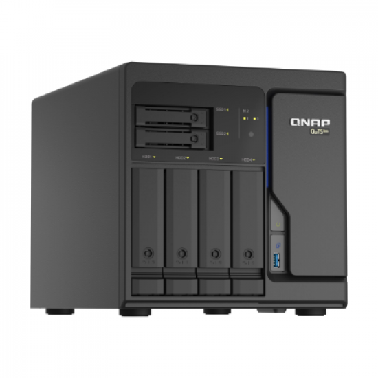 QNAP | 6-Bay QuTS hero NAS | TS-H686-D1602-8G | Up to 6 HDD/SSD Hot-Swap | Intel Xeon | Xeon D-1602 Dual-Core | Processor frequency 2.5 GHz | 8 GB | DDR4