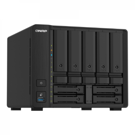 QNAP | 9-Bay QTS NAS | TS-932PX-4G | Up to 9 HDD/SSD Hot-Swap | AnnapurnaLabs Alpine | AL324 ARM Cortex-A57 Quad-Core | Processor frequency 1.7 GHz | 4 GB | DDR4