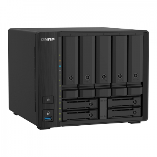QNAP | 9-Bay QTS NAS | TS-932PX-4G | Up to 9 HDD/SSD Hot-Swap | AnnapurnaLabs Alpine | AL324 ARM Cortex-A57 Quad-Core | Processor frequency 1.7 GHz | 4 GB | DDR4