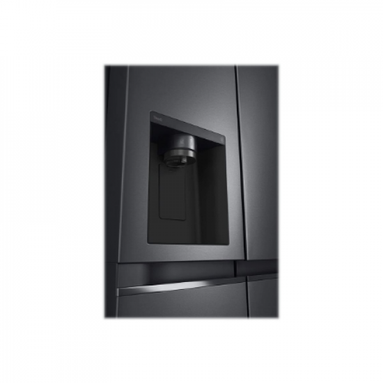 LG | Refrigerator | GSLV71MCLE | Energy efficiency class E | Free standing | Side by side | Height 179 cm | No Frost system | Fridge net capacity 416 L | Freezer net capacity 219 L | 36 dB | Matte Black