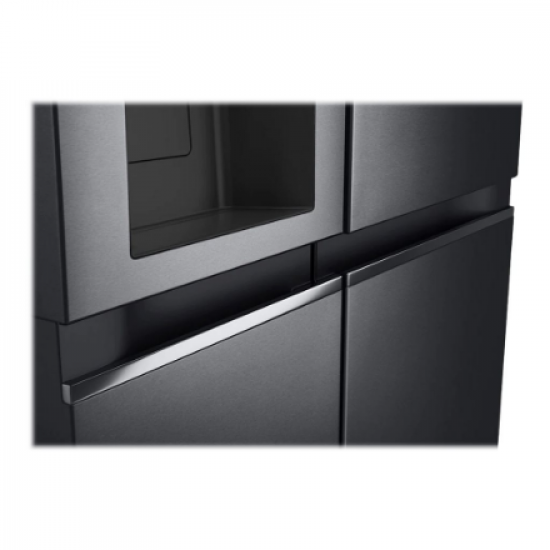 LG | Refrigerator | GSLV71MCLE | Energy efficiency class E | Free standing | Side by side | Height 179 cm | No Frost system | Fridge net capacity 416 L | Freezer net capacity 219 L | 36 dB | Matte Black