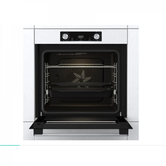 Gorenje | Oven | BOS6737E06WG | 77 L | Multifunctional | EcoClean | Mechanical control | Steam function | Height 59.5 cm | Width 59.5 cm | White