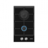 Simfer | Hob | H3.201.TGRSP | Gas on glass | Number of burners/cooking zones 2 | Rotary knobs | Black