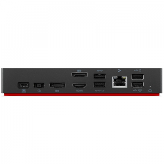 Lenovo | ThinkPad | ThinkPad Universal USB-C Smart Dock | Dock | Ethernet LAN (RJ-45) ports 1 | DisplayPorts quantity 2 | USB 3.0 (3.1 Gen 1) ports quantity 3 | HDMI ports quantity 1 | 100 W | Warranty 36 month(s)