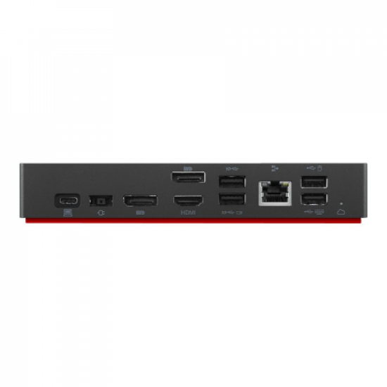 Lenovo | ThinkPad | ThinkPad Universal USB-C Smart Dock | Dock | Ethernet LAN (RJ-45) ports 1 | DisplayPorts quantity 2 | USB 3.0 (3.1 Gen 1) ports quantity 3 | HDMI ports quantity 1 | 100 W | Warranty 36 month(s)