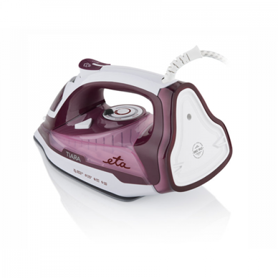 ETA | Iron | ETA126990000 Tiara II | Steam Iron | 2400 W | Water tank capacity 450 ml | Continuous steam 40 g/min | Steam boost performance 130 g/min | Red