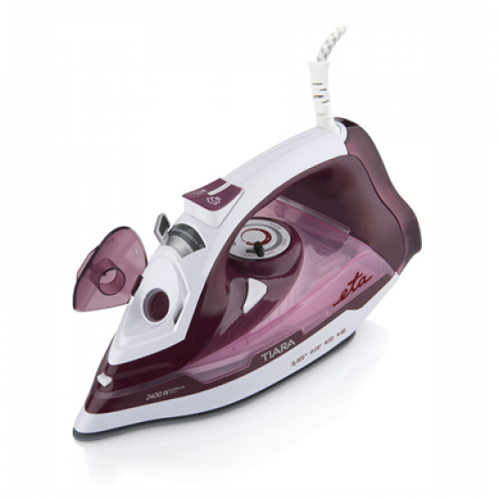 ETA | Iron | ETA126990000 Tiara II | Steam Iron | 2400 W | Water tank capacity 450 ml | Continuous steam 40 g/min | Steam boost performance 130 g/min | Red