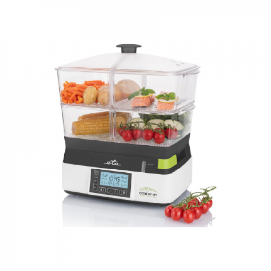 ETA ETA113490010 Calderon II Stam pot, Grey/White | ETA | Steam pot | ETA113490010 Calderon II | Grey/White | 1800 W | Capacity 11 L | Number of baskets 2