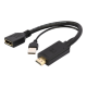 Cablexpert | Active 4K HDMI to DisplayPort Adapter | A-HDMIM-DPF-01 | Black | DisplayPort Female | HDMI Male (Type A) | 0.1 m
