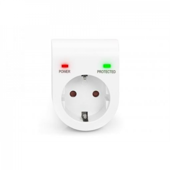 Surge protector with power and protected LED safety outlet | DN-95400 | Sockets quantity 1