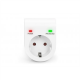 Surge protector with power and protected LED safety outlet | DN-95400 | Sockets quantity 1