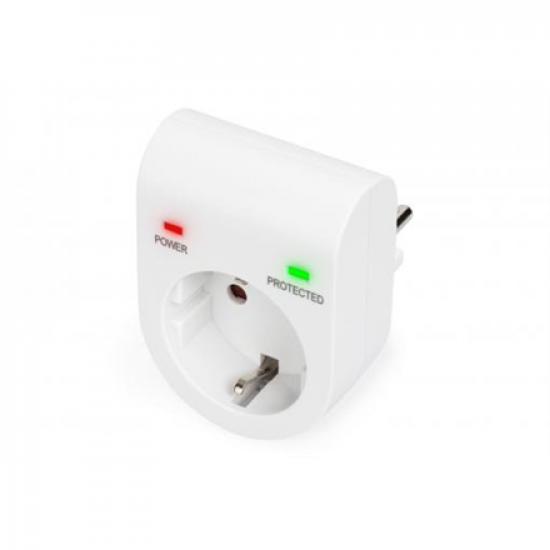 Surge protector with power and protected LED safety outlet | DN-95400 | Sockets quantity 1
